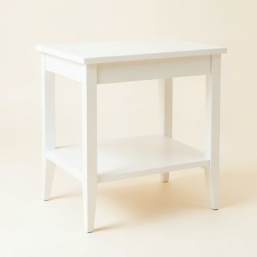 Moss Bluff Side Table - White (synthetic illustration; no displayed measurements)