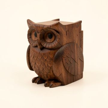 Hiouchi Decorative The Owls Secret Wood Puzzle Box (synthetic illustration; no displayed measurements)