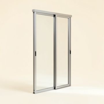 Mirrored Sliding Closet Doors With Installation Hardware Kit (synthetic illustration; no displayed measurements)
