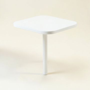 Reed Dale Compact Balcony Table - White (synthetic illustration; no displayed measurements)