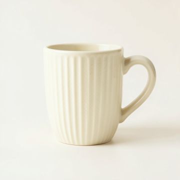 Lake Bend Ceramic Mug - Ivory (synthetic illustration; no displayed measurements)