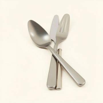 Cheese Cutlery 4 Piece Flatware Set , Service For 1 (synthetic illustration; no displayed measurements)