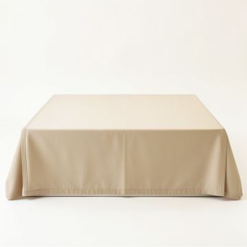 Olive Crest Flat Bed Sheet - Beige (synthetic illustration; no displayed measurements)