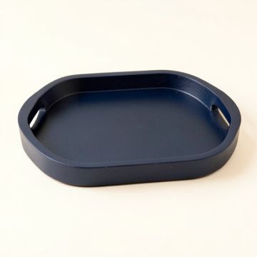 Briar Bend Serving Tray - Navy (synthetic illustration; no displayed measurements)
