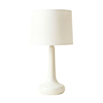 Hill Arc Table Lamp With A Plain Fabric Shade
