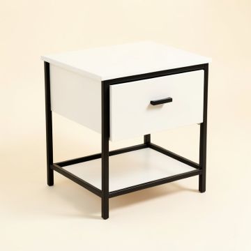 Urbana 1 Drawer Iron Nightstand (synthetic illustration; no displayed measurements)