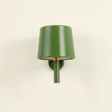 Juniper Crossing Wall Sconce Mounted On A Plain Wall - Green (synthetic illustration; no displayed measurements)