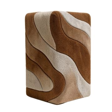 Modern Wavy Circles Design Standing Anti-Fatigue Mat