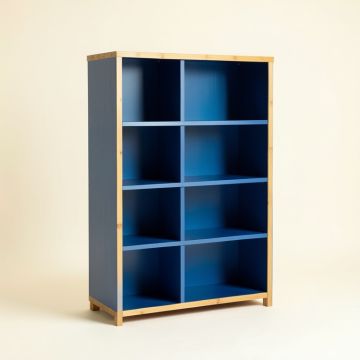 Meadow Bridge Freestanding Bookcase - Blue (synthetic illustration; no displayed measurements)