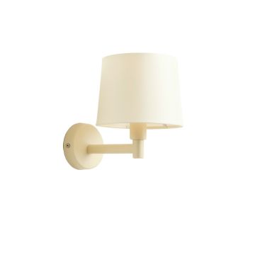Fern Dell Wall Sconce Mounted On A Plain Wall - Cream