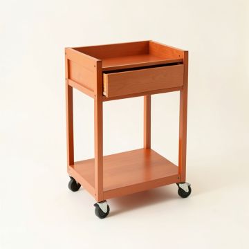 Glen Brook Empty Rolling Workshop Cart - Terracotta (synthetic illustration; no displayed measurements)