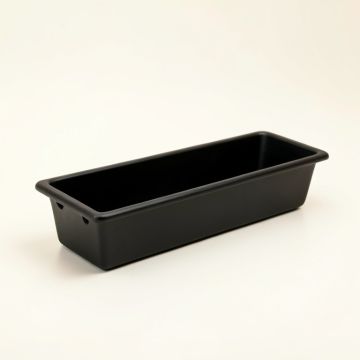 Flint Bend Empty Railing Planter With Integral Brackets - Black (synthetic illustration; no displayed measurements)