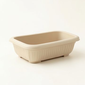 Glen Brook Empty Railing Planter With Integral Brackets - Beige (synthetic illustration; no displayed measurements)