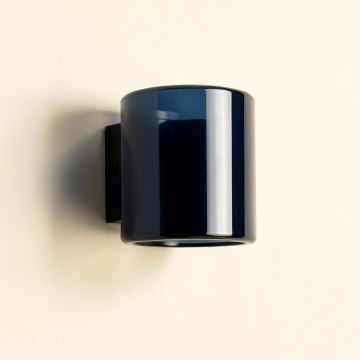 Olive Crest Wall Sconce Mounted On A Plain Wall - Navy (synthetic illustration; no displayed measurements)