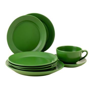 Ringgold Bamboo , Pineapple 12 Piece Melamine Dinnerware Set , Service For 4