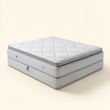 Perfect Sleeper 13.75 '' Firm Pillow Top Hybrid Mattress And Box Spring Set (synthetic illustration; no displayed measurements)
