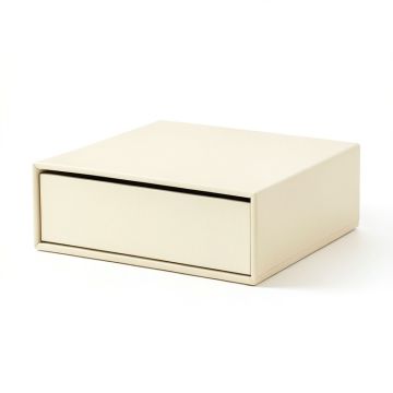 Field Brook Desktop Monitor Riser - Ivory (synthetic illustration; no displayed measurements)