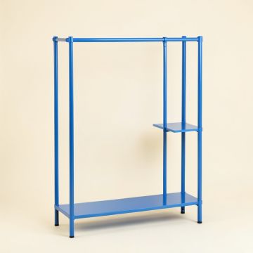 Dawn Bridge Empty Garment Rack - Blue (synthetic illustration; no displayed measurements)