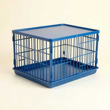 Meadow Bend Empty Furniture-Style Pet Crate - Blue (synthetic illustration; no displayed measurements)