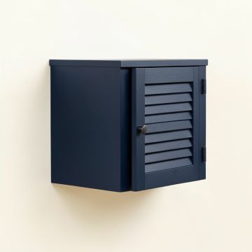 Moss Crest Wall-Mounted Entry Cabinet - Navy (synthetic illustration; no displayed measurements)