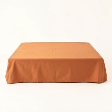 Dawn Bridge Flat Bed Sheet - Terracotta (synthetic illustration; no displayed measurements)