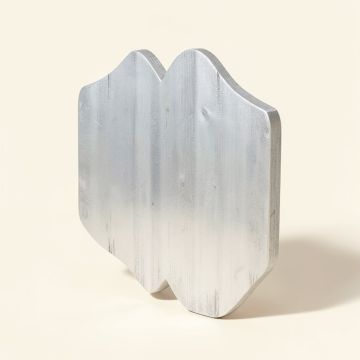 Silver Wood Wall Decor (synthetic illustration; no displayed measurements)