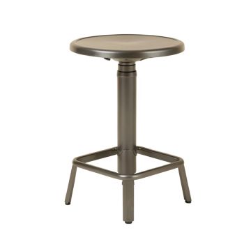 Galilea Metal Upholstered Extra Tall Adjustable Height Swivel Bar Stool
