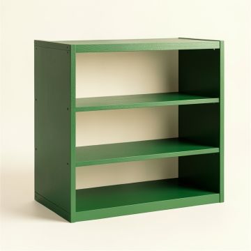 Slate Bend Desktop Shelving Unit - Green (synthetic illustration; no displayed measurements)