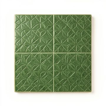 Stone Brook Uninstalled Square Decorative Tile - Green (synthetic illustration; no displayed measurements)