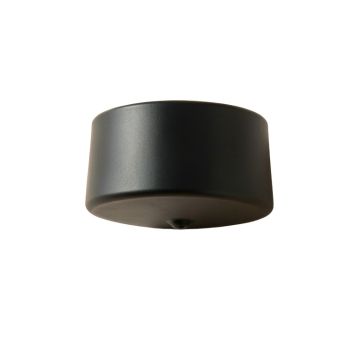 Flint Dale Wall Sconce Mounted On A Plain Wall - Black