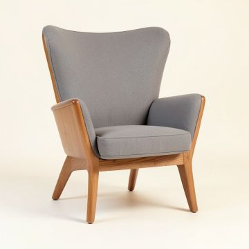Abbrielle 28.7 '' Wide Polyester Wingback Chair (synthetic illustration; no displayed measurements)