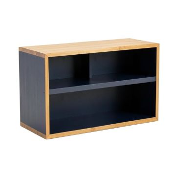 Clay Arc Low Bookcase - Navy