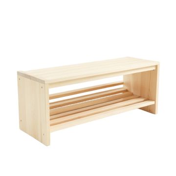 Glen Crest Shoe Storage Bench - Ivory (synthetic illustration; no displayed measurements)