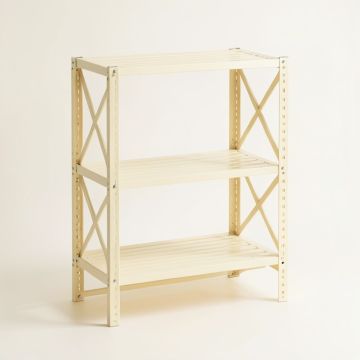 Reed Arc Empty Seed-Starting Shelving Unit Without Lights - Cream (synthetic illustration; no displayed measurements)