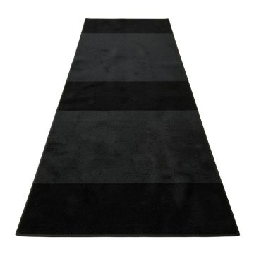 Maple Arc Narrow Runner Rug - Black