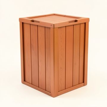 Birch Canyon Closed Outdoor Storage Box - Terracotta (synthetic illustration; no displayed measurements)