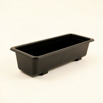 Olive Dale Empty Railing Planter With Integral Brackets - Black (synthetic illustration; no displayed measurements)
