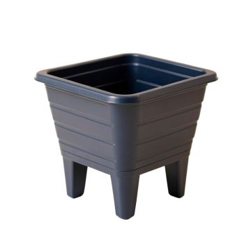 Fern Branch Empty Raised Planter - Navy (synthetic illustration; no displayed measurements)