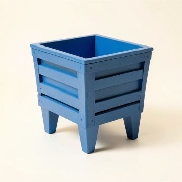 Clay Crest Empty Raised Planter - Blue (synthetic illustration; no displayed measurements)