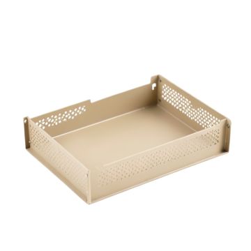 Brook Bluff Empty Under-Desk Cable Tray - Beige (synthetic illustration; no displayed measurements)