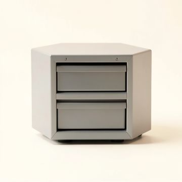 Moss Dell Small-Parts Storage Drawer Cabinet - Gray (synthetic illustration; no displayed measurements)