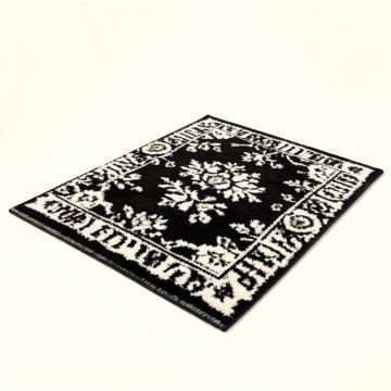 Highland Fling Tufted Wool Black/White Rug (synthetic illustration; no displayed measurements)