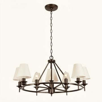 Callison 8-Light Shaded Chandelier (synthetic illustration; no displayed measurements)