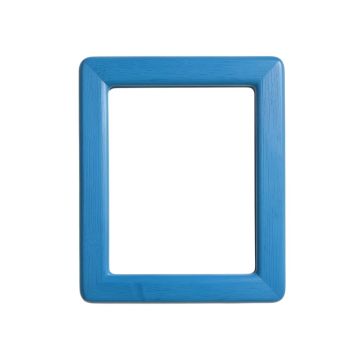 Bay Bluff Framed Wall Mirror - Blue