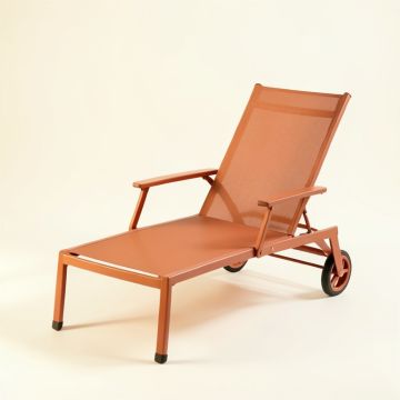 Holly Crossing Outdoor Lounge Chair - Terracotta (synthetic illustration; no displayed measurements)