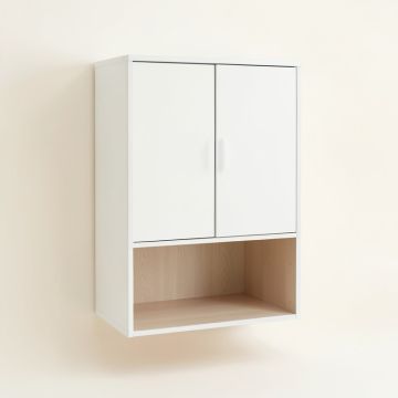 Aspen Bridge Wall-Mounted Laundry Cabinet - White (synthetic illustration; no displayed measurements)