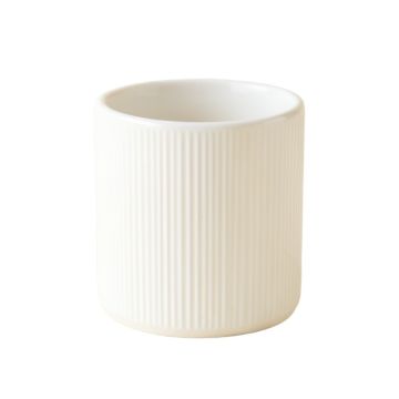 Harbor Canyon Empty Candle Holder - White