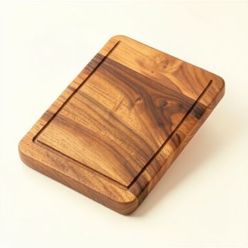 Lipper International Teak Wood Cutting Board (synthetic illustration; no displayed measurements)