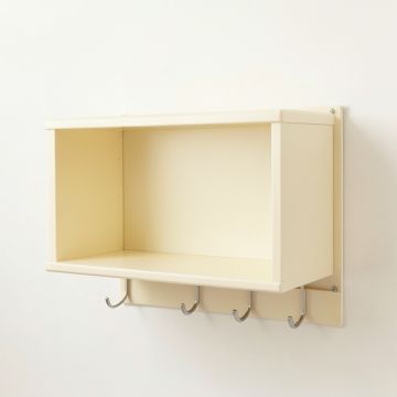 River Canyon Wall-Mounted Entryway Organizer Shelf - Cream (synthetic illustration; no displayed measurements)