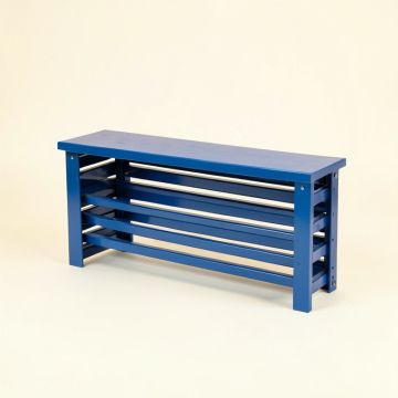 Hazel Branch Narrow Outdoor Storage Bench - Blue (synthetic illustration; no displayed measurements)